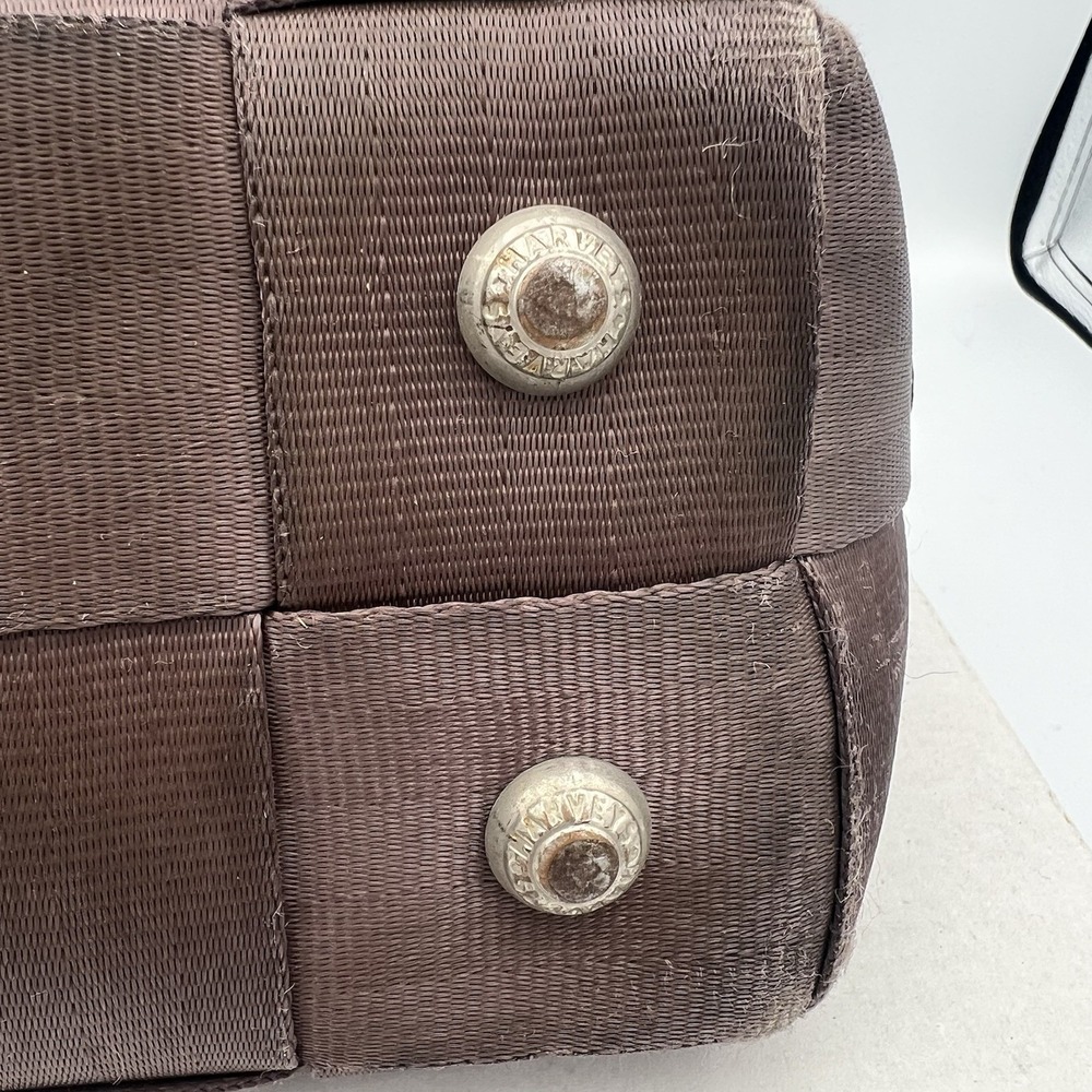 HARVEYS The Original Seatbelt Small Tote‎ Shoulder Bag Purse Brown Vintage - Picture 8 of 9